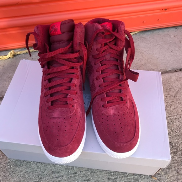 NIKE authentic mens AIR FORCE university red Sz 9 - Picture 6 of 6